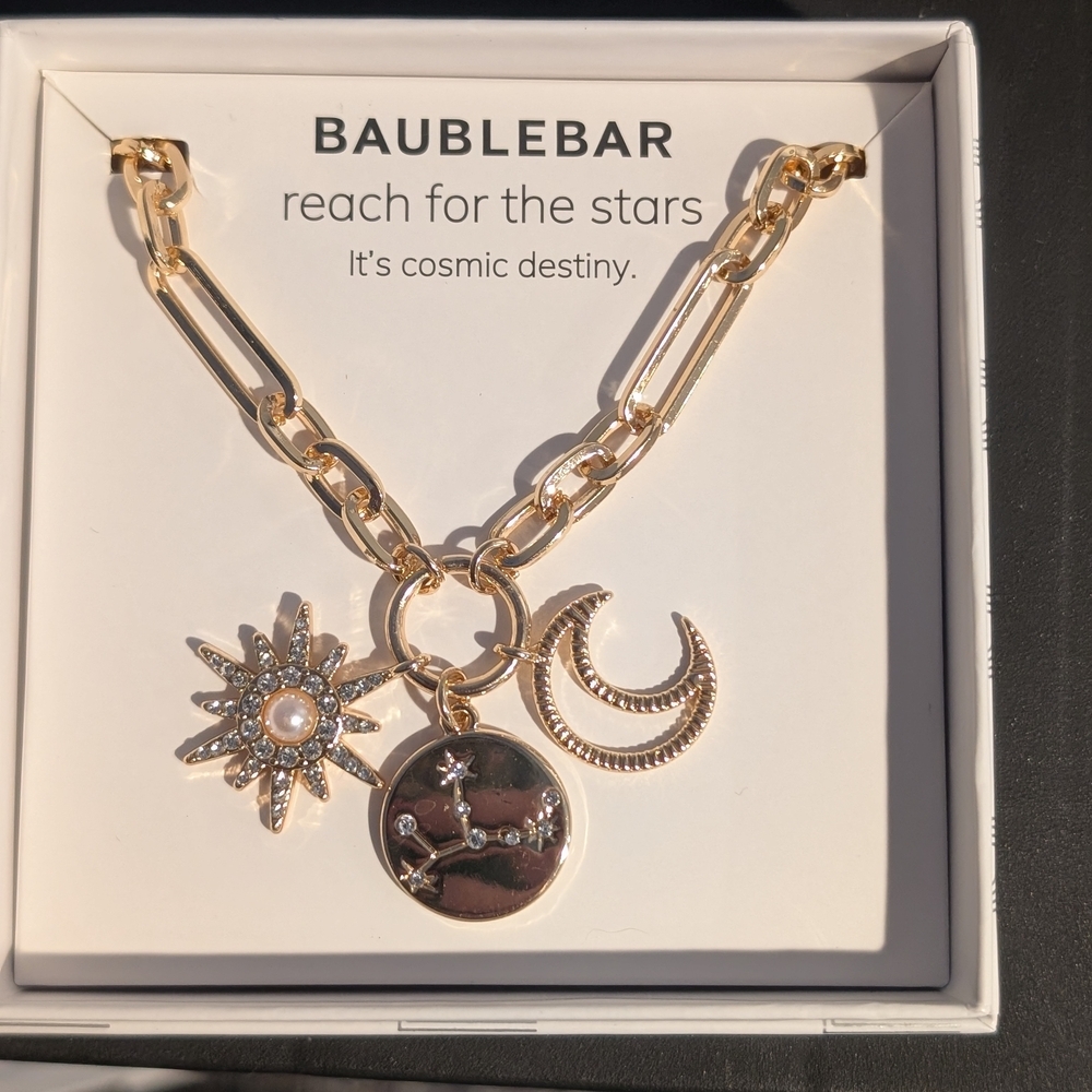 BaubleBar Gold Cosmic Charm Necklace